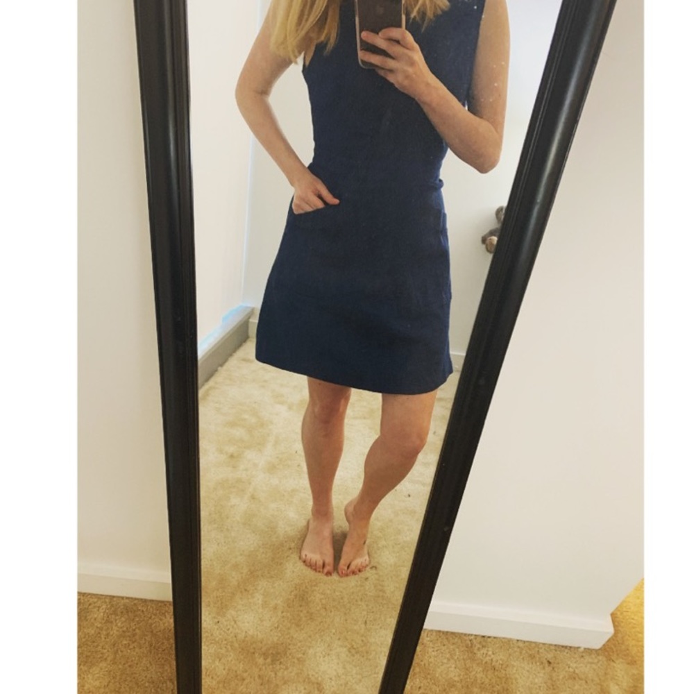 LuLu’s Open Back Denim Dress